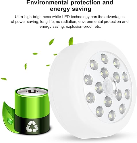 Miniatura 3 de MOUMOUTEN Body Sensor Light 15 LEDSuper Bright Infrared Sensing Lamp, 12V Sensor Light, Energy-Saving Induction Lamp, Wireless, Auto Response for