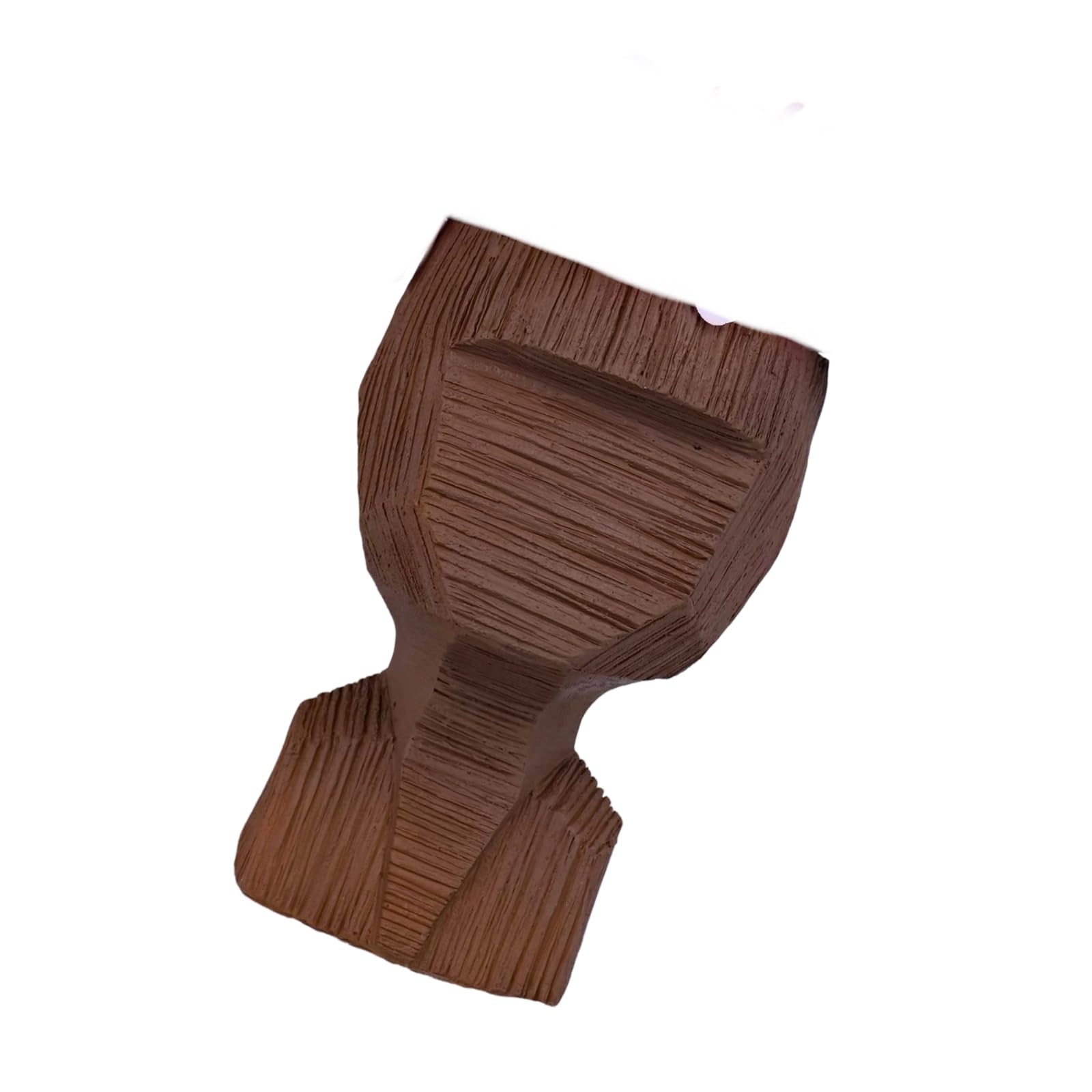 Artistic Resin Head Statue Flower Vases for Succulents with Wide Mouth Design Decorative Planter Pots for Home Resin Succulents Planter