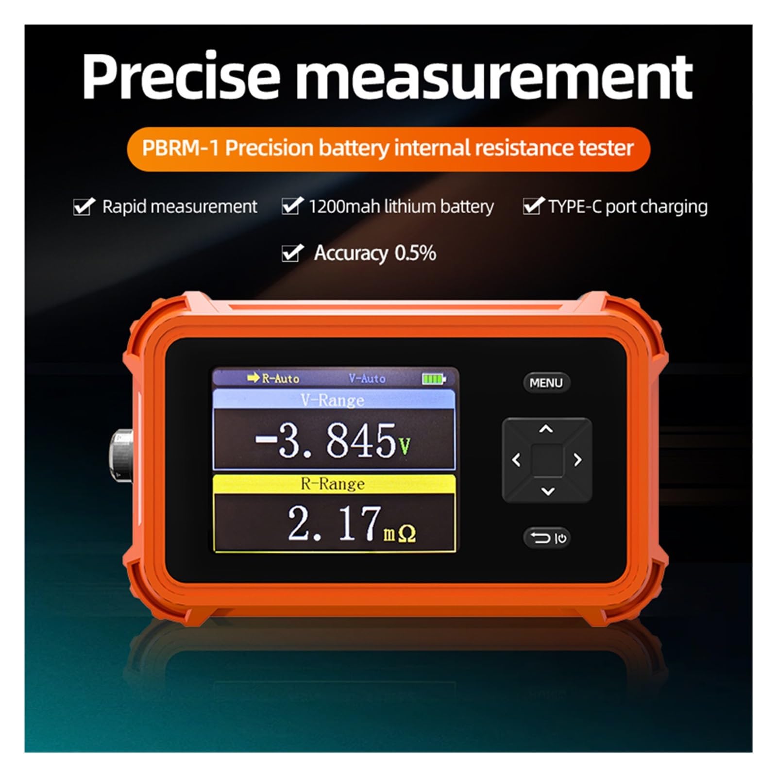 Tester di Resistenza Interna a Tensione a Batteria PBRM-1 Tester di Alta precisione for batterie al Litio e Piombo for Auto