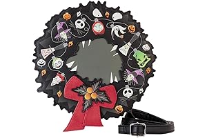 Disney Nightmare Before Christmas Jack Skellington and Zero Figural Crossbody Purse