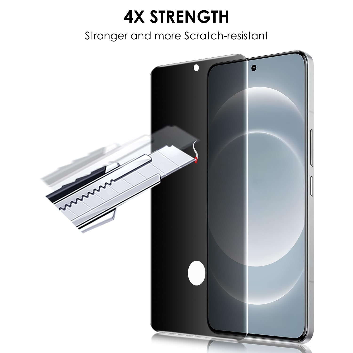 Pellicola protettiva per la privacy per Xiaomi 14 Ultra [confezione da 3], in vetro temperato UV, anti-spia, durezza 9H, resistente ai graffi, compatibile con impronte digitali, sensibile al