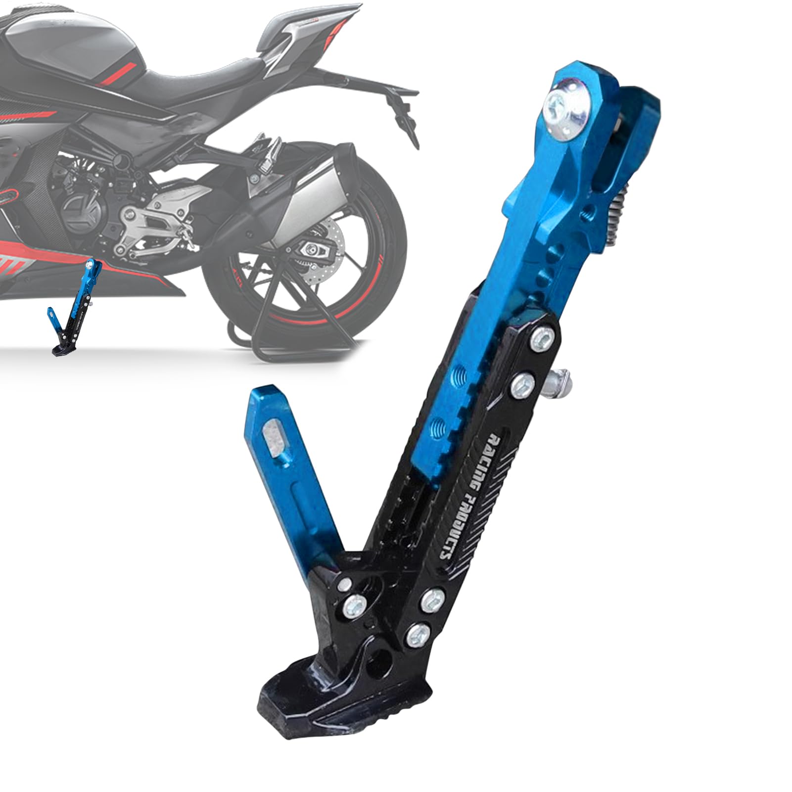 Generisch Podpórka do stopy motocyklowej, regulowany aluminium, akcesoria do skuterów