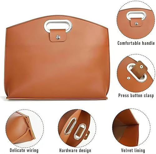 Miniatura 5 de El juego de 2 piezas sofisticado juego de portátil y de cuero impermeable para negocios, bolsa de mano para mujer