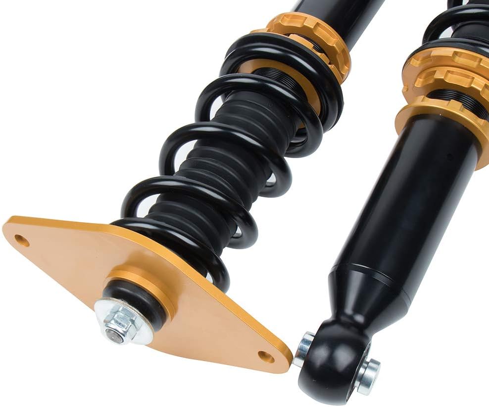 Coilover Struts Spring Shocks Adjustable Height Coilovers Suspension Struts Coil Spring Shocks and Struts Full Set Kits ECCPP Fit for 2001-2005 for Nissan Almera /2000-2006 for Nissan Sentra