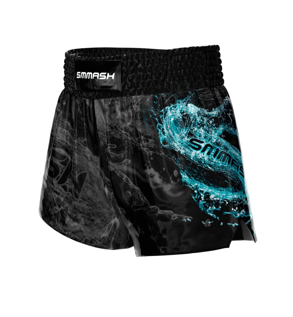 SMMASH MMA Shorts Herren Kurz Sporthose Thaibox Muay Thai Hose Boxhose Trainingsshorts Atmungsaktiv Elastisch Abriebfest