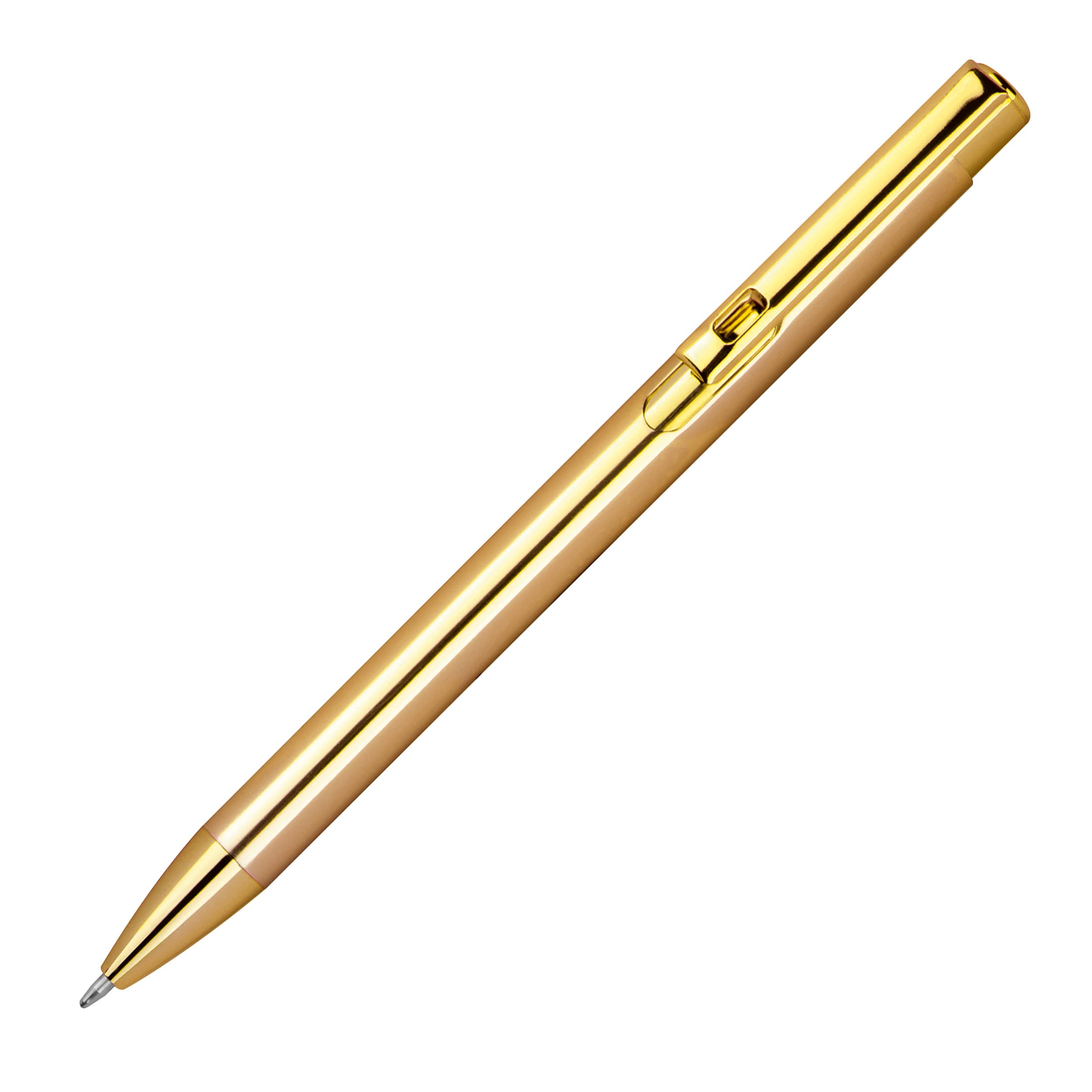 50x Kugelschreiber Elegant mit Gravur | Emojis Gravur möglich | Personaliesierter Werbekugelschreiber mit Wunschgravur | (Gold, 50 Stück)