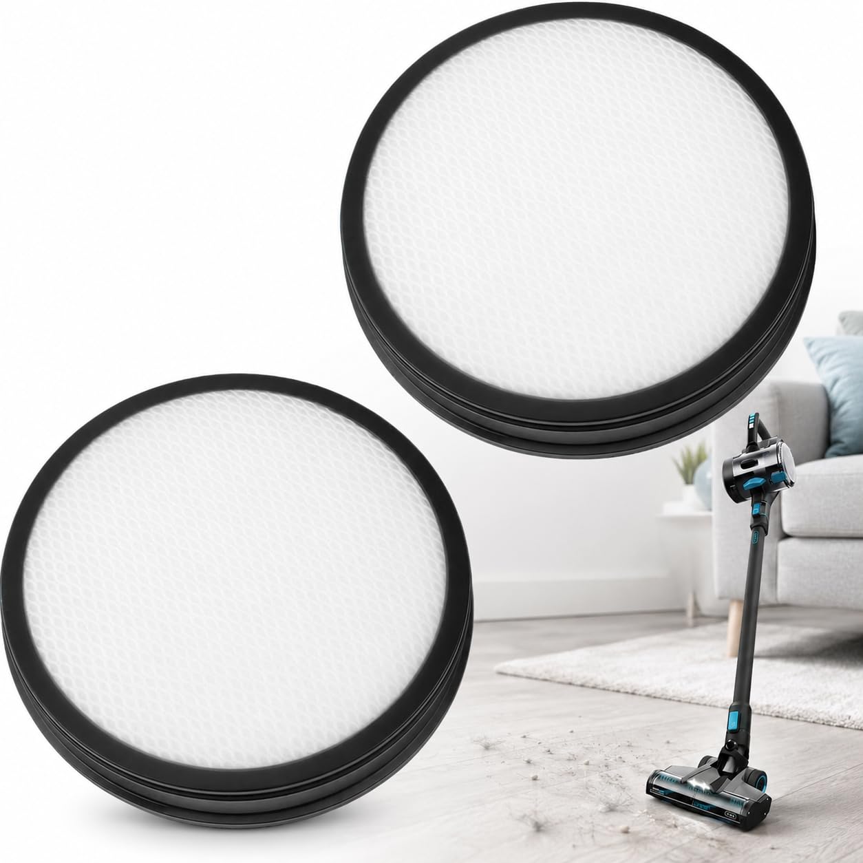 2PCS Washable Filters Compatible with Vax Blade 4 & 3 CLSV-B4KS CLSV-B3KS