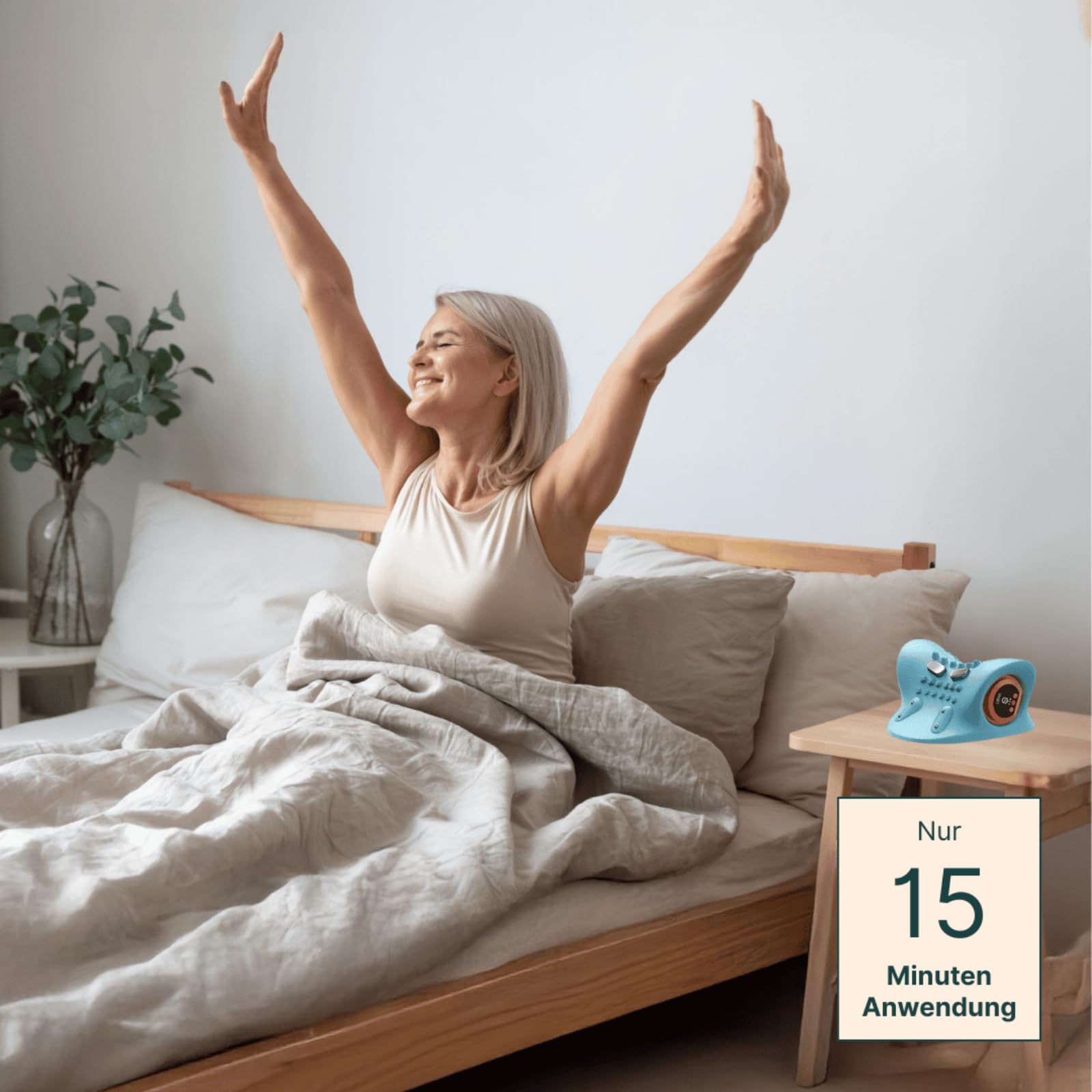 Necktex 5-in-1 NackenstreckerMit drei ，Drei Temperatureinstellungen und sechs einstellbare Massageintensitäten zur Linderung von Nacken und Schulterschmerzen