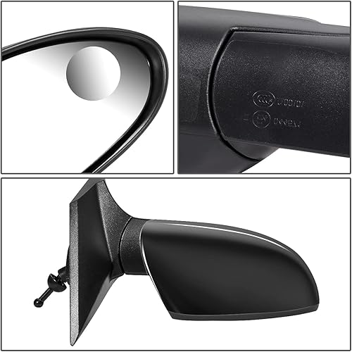 Miniatura 6 de DNA Motoring OEM-MR-GM1321534 Espejo plegable lateral derecho ajustable manual sin calefacción con vidrio de punto ciego compatible con Sonic