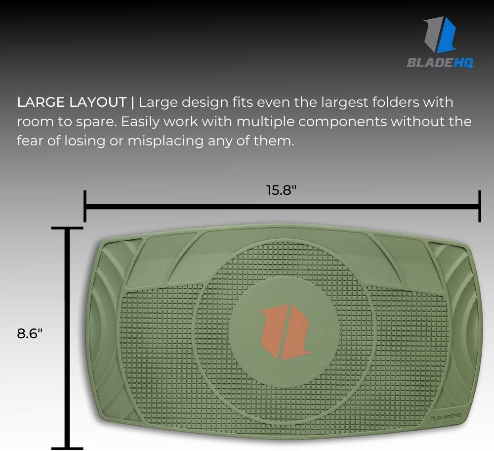 Blade HQ Large Silicone Knife Utility Takedown & Repair Shop Mat | Solder & Organize Knives, Guns, and Electronic Components - Heat Resistant, (Desert Warrior)