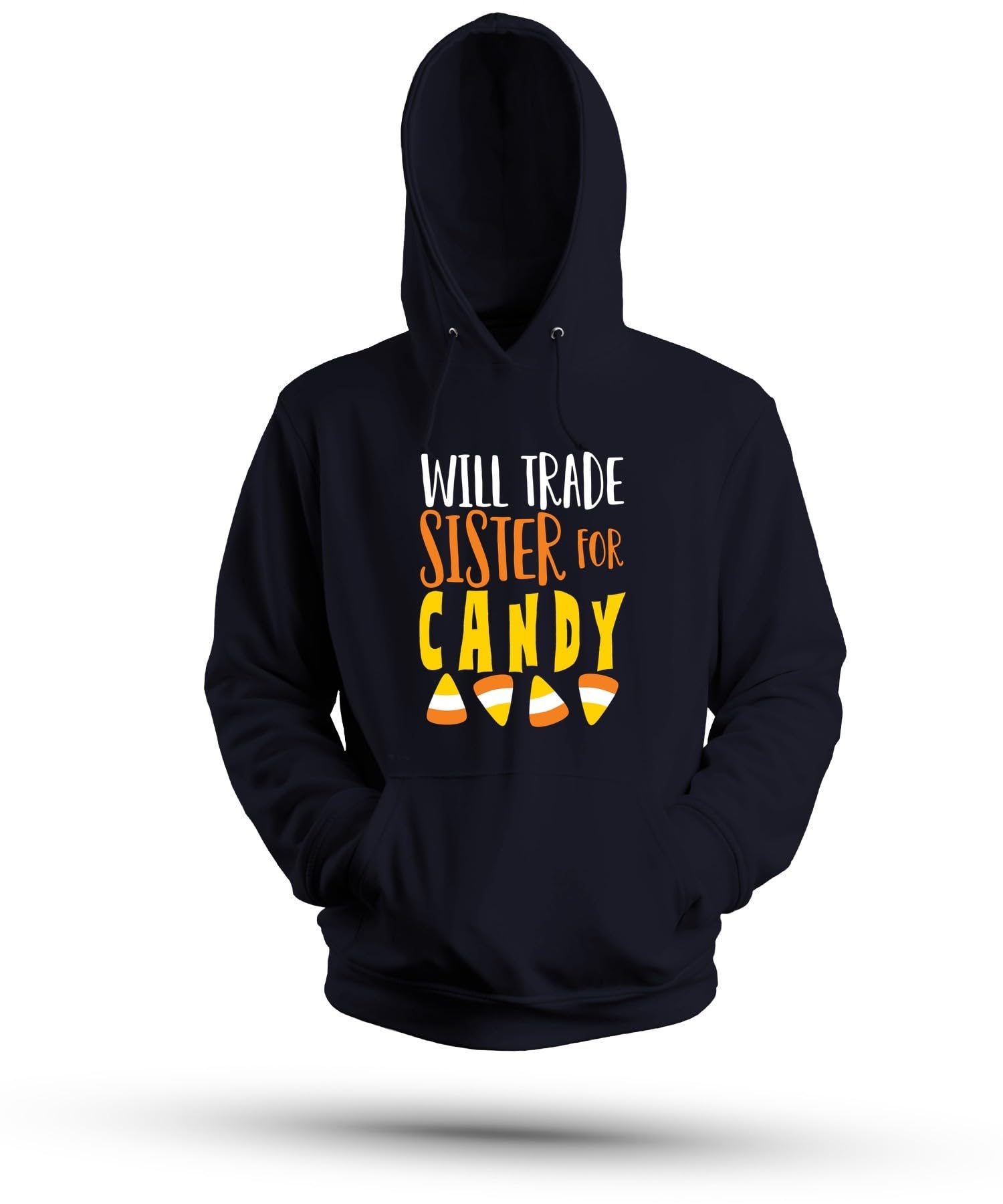 Sudadera con capucha unisex con capucha Will Trade Sister for Candy Halloween Sister