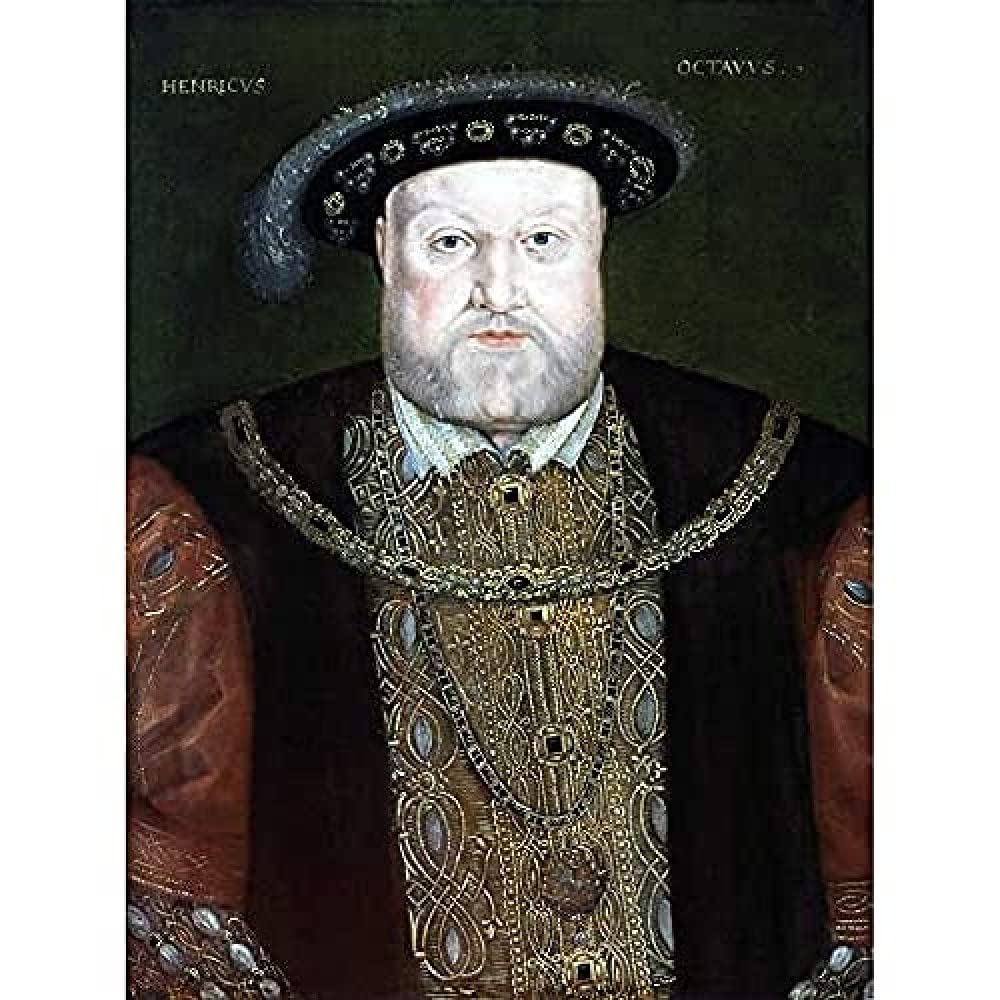 Portrait Old King Henry VIII England Painting Royal Historic Unframed Wall Art Print Poster Home Decor Premium