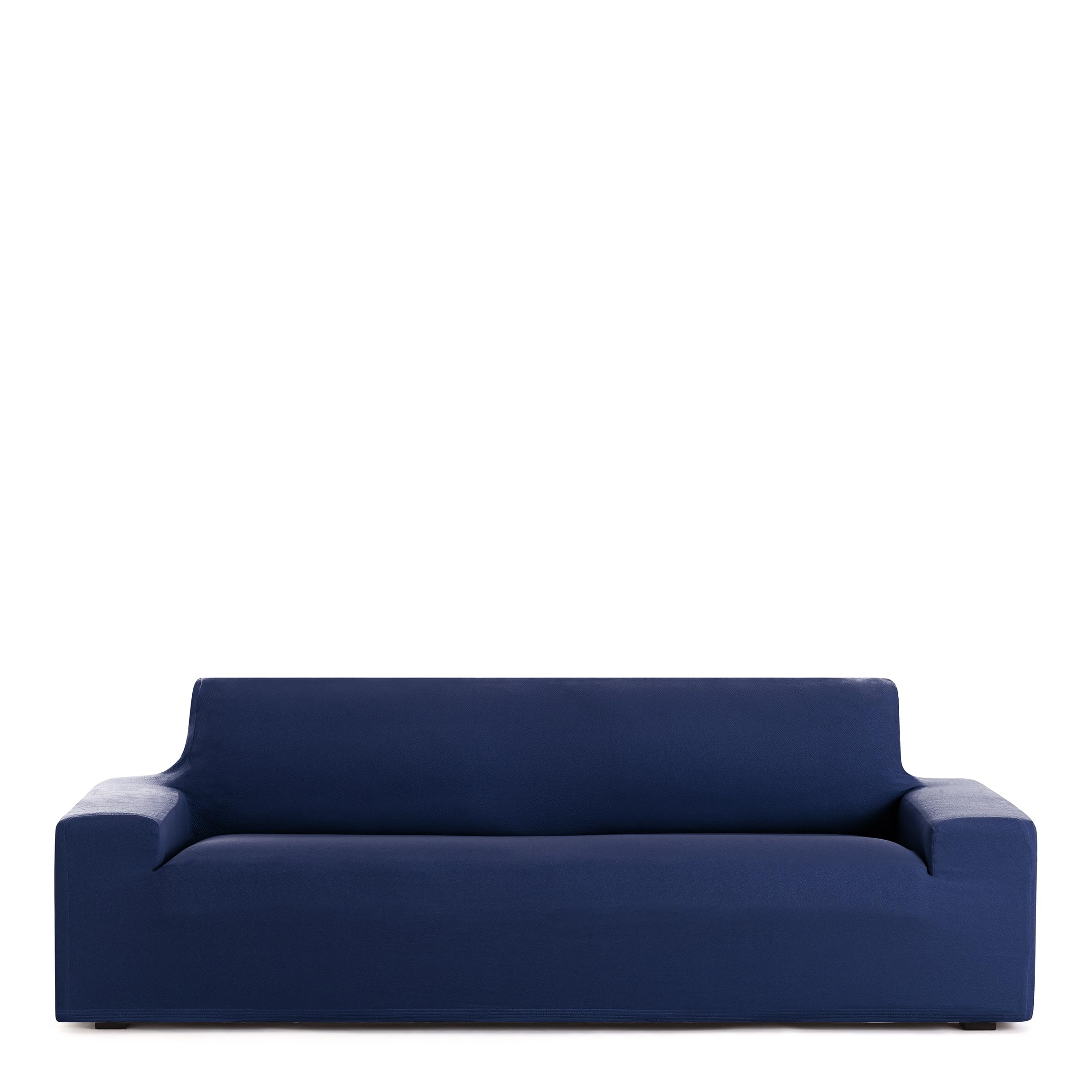 Eysa Bi-elastic 2-seater sofa cover in Blue Harlem design