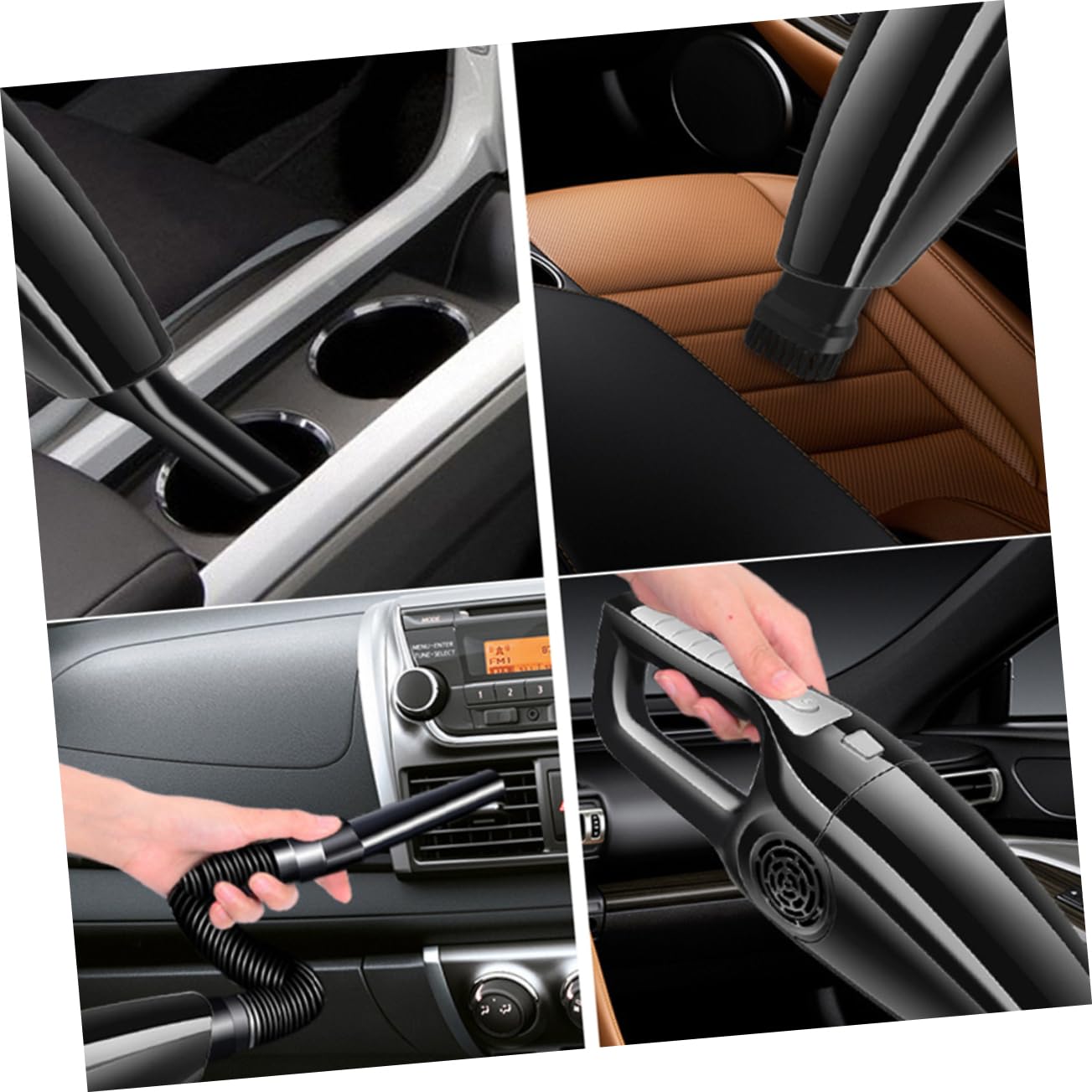 SEWOART Mini Portable Car Vacuum Cleaner 120w Handheld Vacuum Cleaner for Car Dry Wet Use