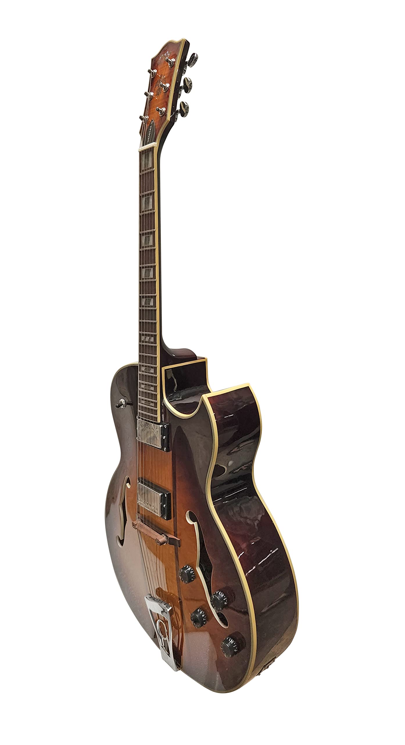 Buy IYV 6 String SemiHollowBody Electric Guitar, Right, Natural (IJZ