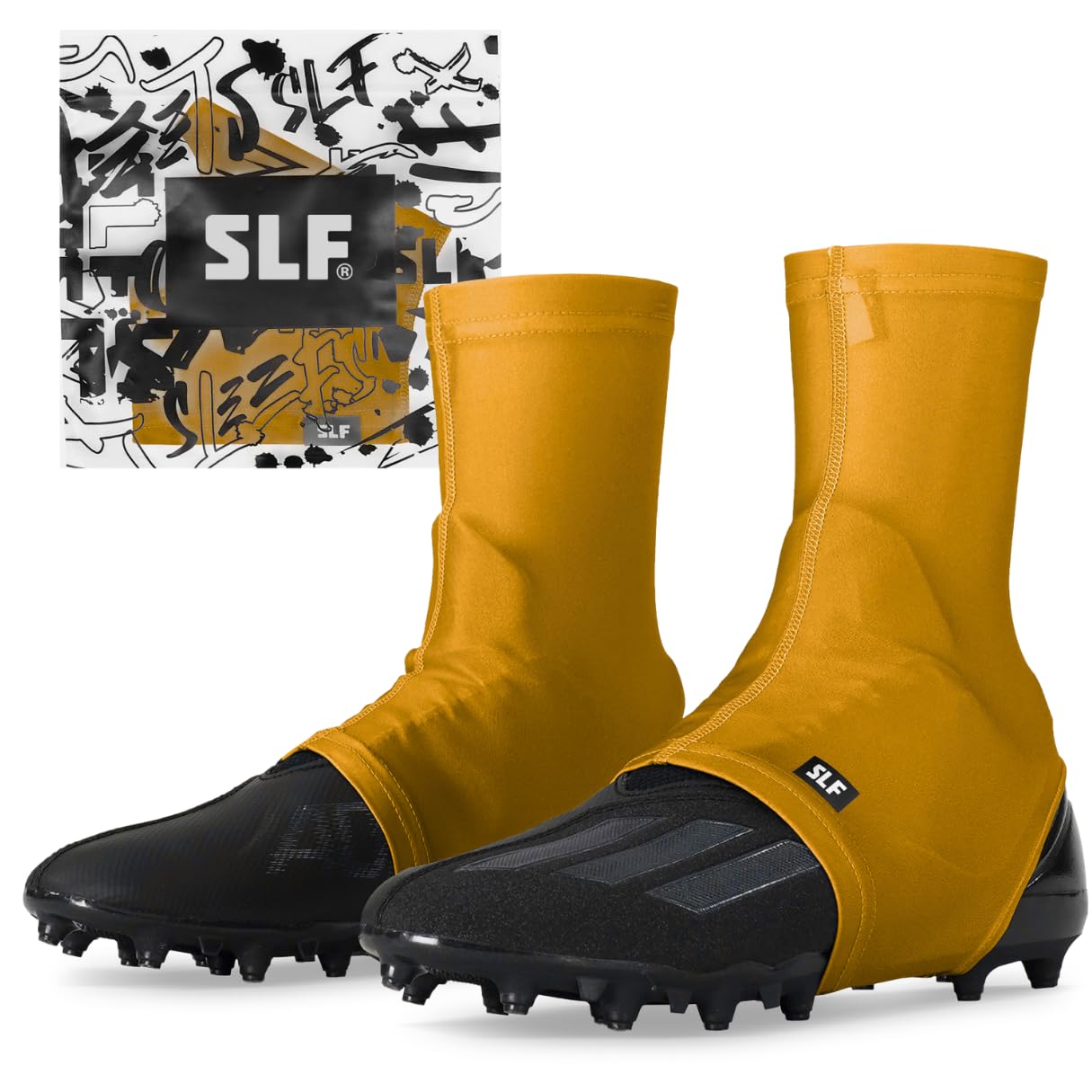 SLEEFS Solid Spats/Cleat Covers (Gold, L/XL)