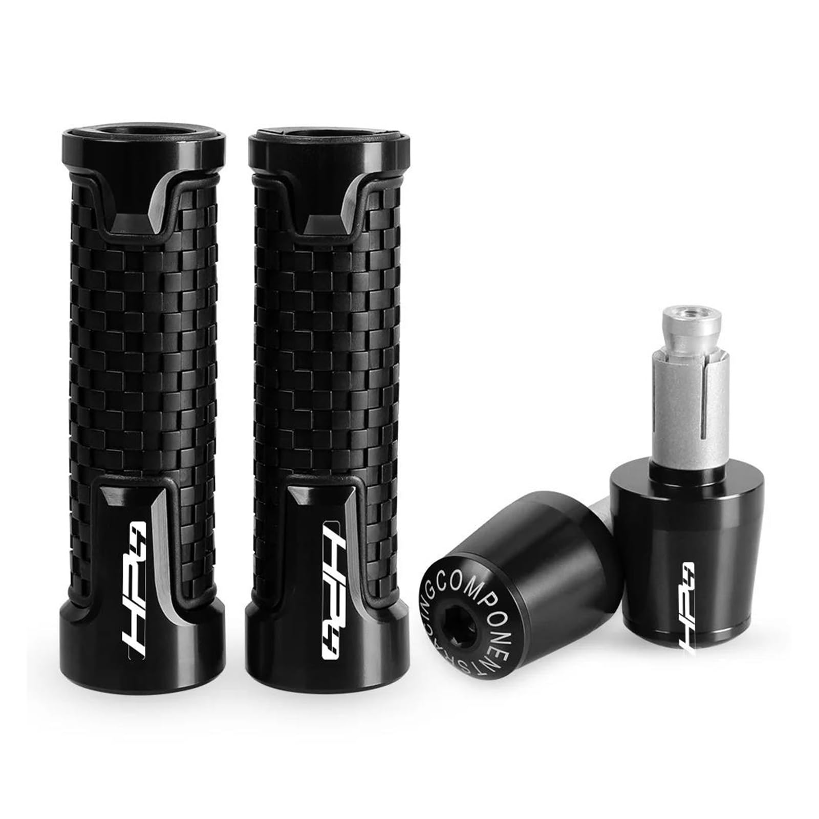 Empuñaduras Moto Antideslizantes y Resistentes para S1000RR S1000R HP4 2011 2012 2013 2014 2015 CNC Empuñaduras De Manillar Extremos Peso Manillar Extremo De Agarre Antivibración Silder