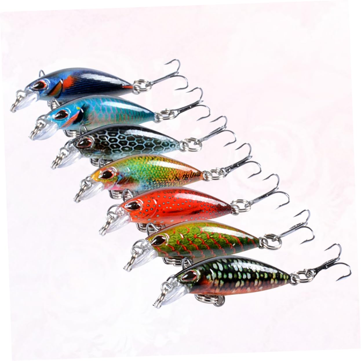 21 Pezzi Esche Da Pesca Affondanti Esche Di Acqua Dolce Da Pesca Dure D'Acqua Dolce Richiamo Del Basso Per Pesci Richiamo Dei Ciprinidi Da Alla Trota