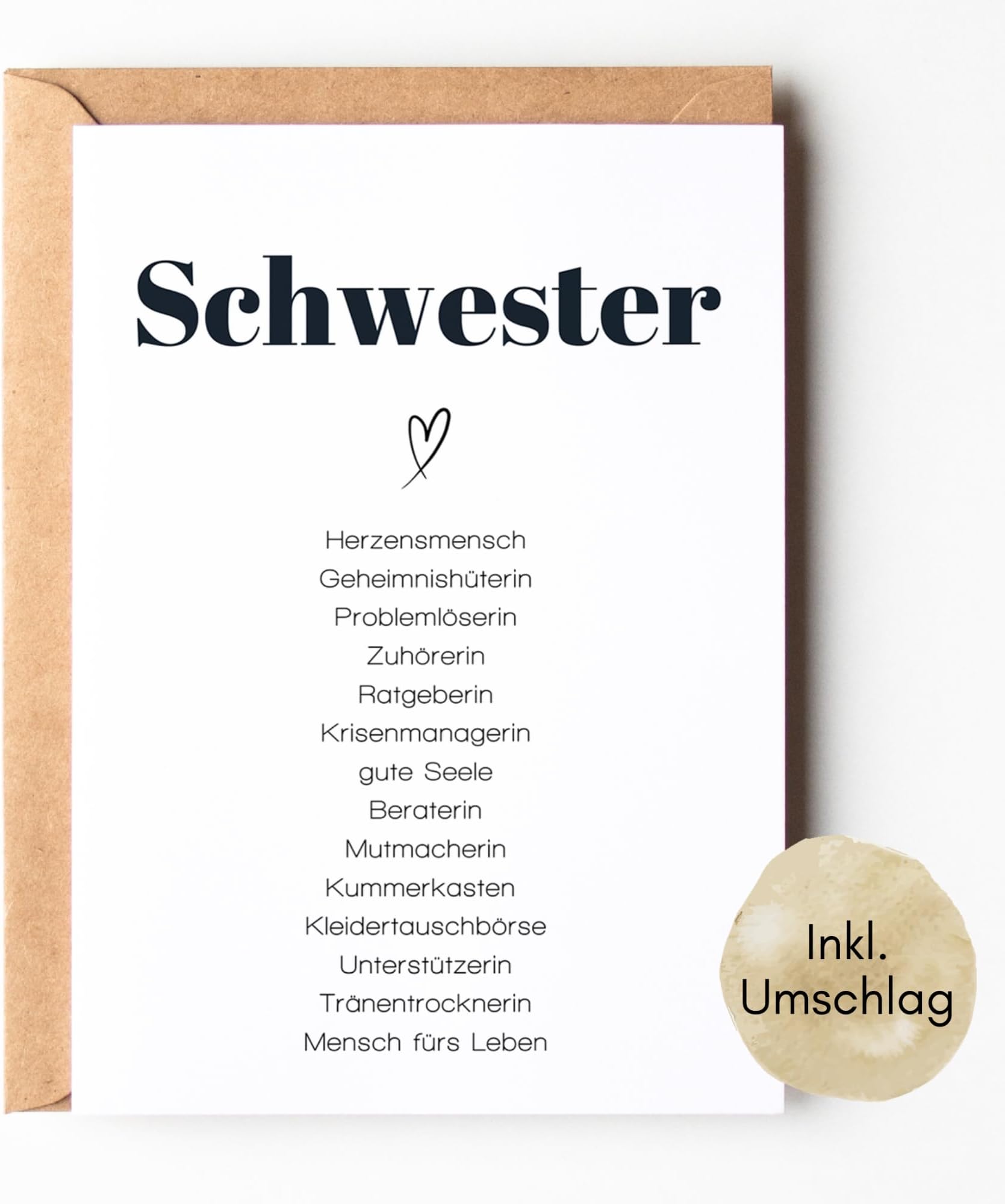 Jutetasche Geschenk Für Schwester - Persönliches Dankesgeschenk