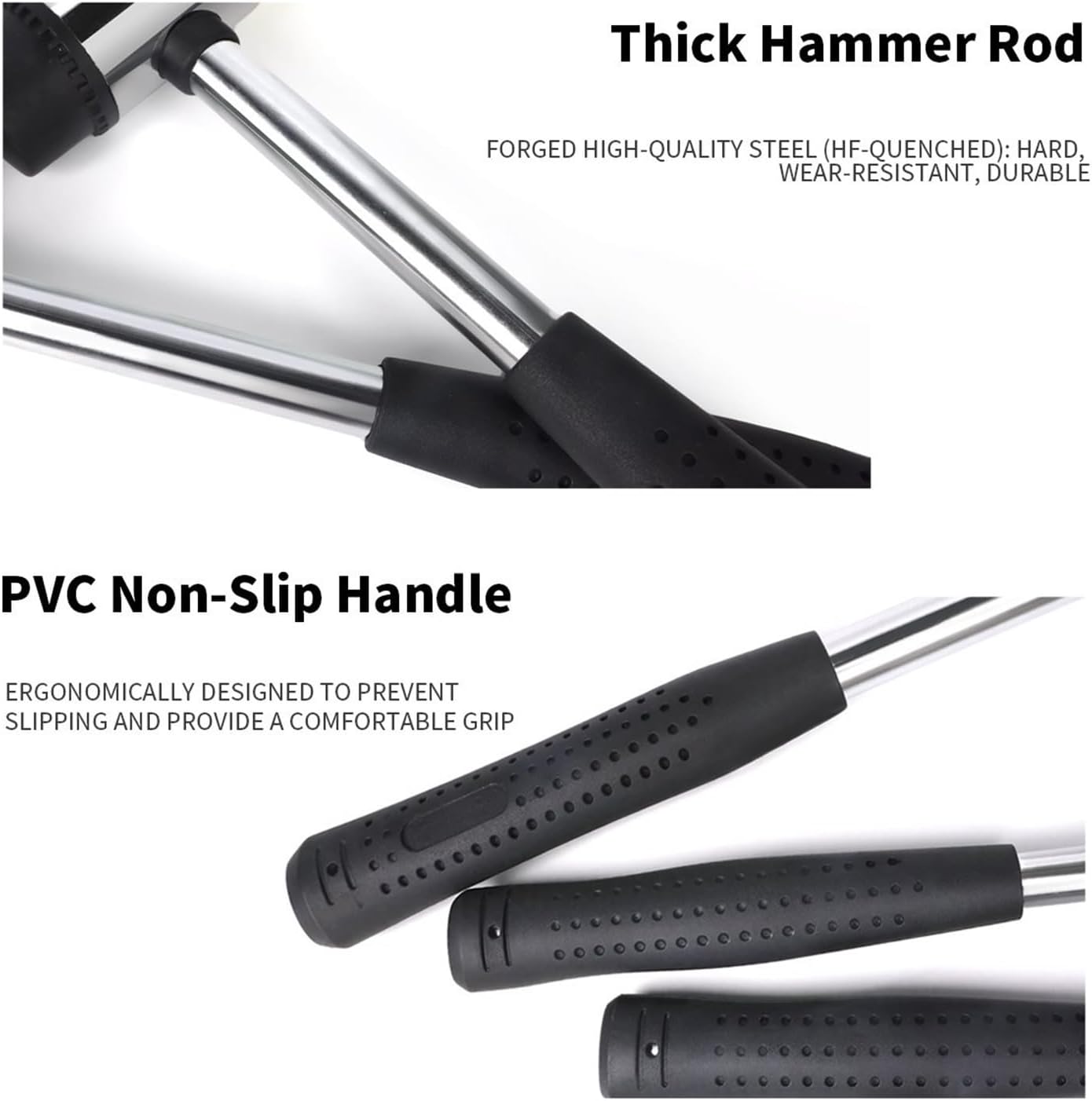 Double Face Tap Rubber Hammer 25mm 30mm 35mm 40mm 45mm Multifunctional Glazing Window Beads Hammers Nylon Head Mallet 1pcs