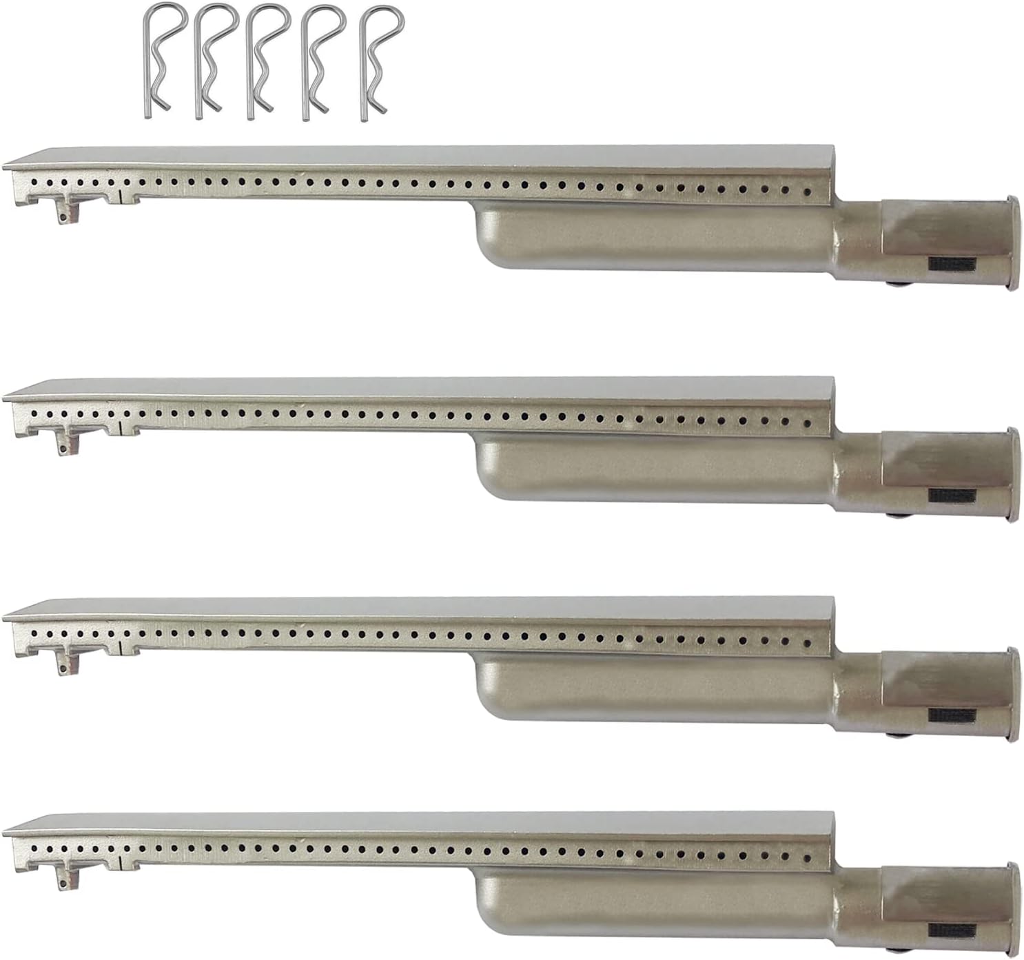 Heavy Duty Cast Stainless Steel 304 Bull Grill Burner Replacement Parts Outdoor Premium Gas BBQ Grill Burner for Bull Lion Cal Flame Blaze Aussie Bakers Chefs Turbo Coyote Jenn Air Nexgrill Charbroil