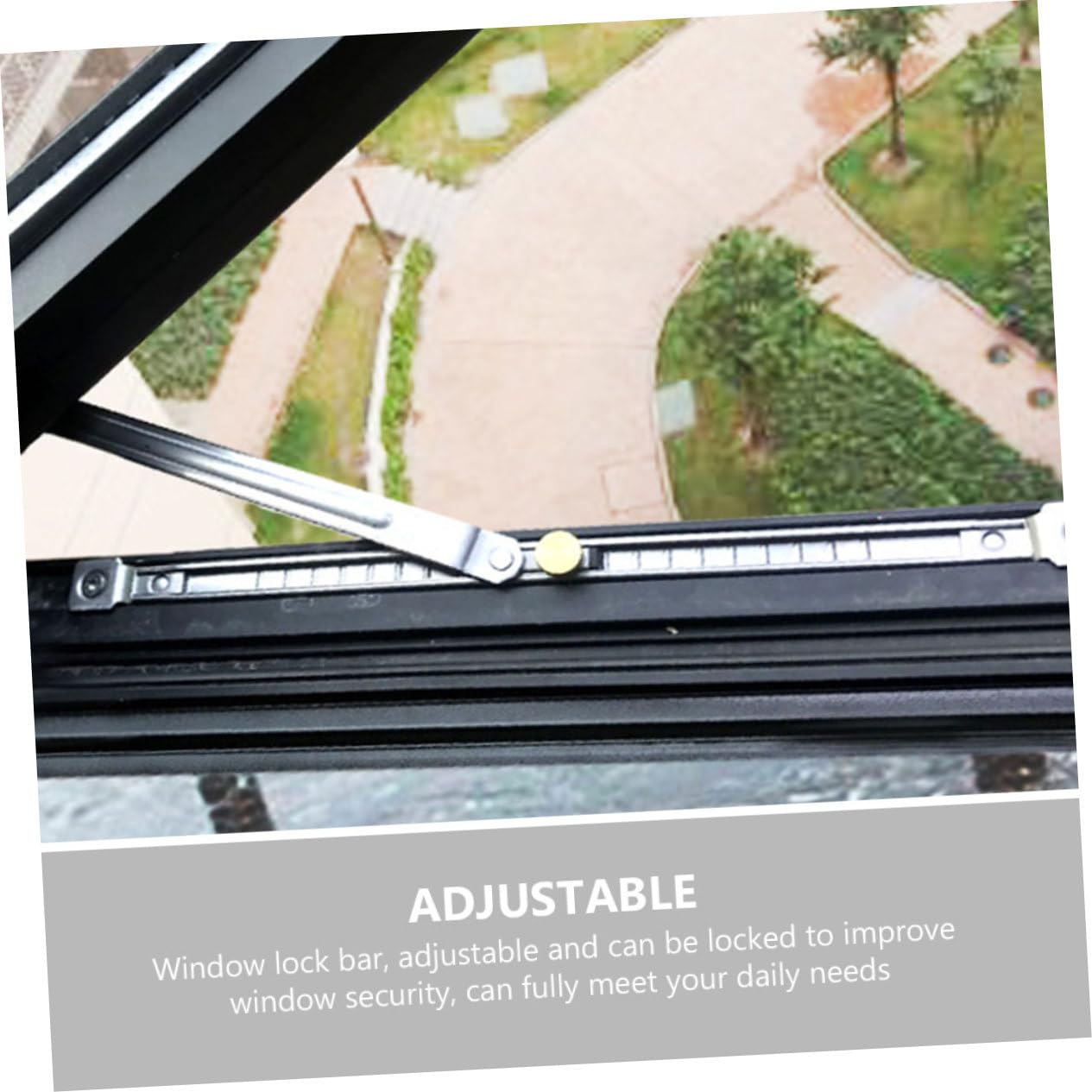 OSALADI 4piezas Barra De Seguridad para Ventanas Deslizantes Limitador De Apertura Sin Perforaciones La Seguridad De Ventanas y Puertas Instalación y Rápida