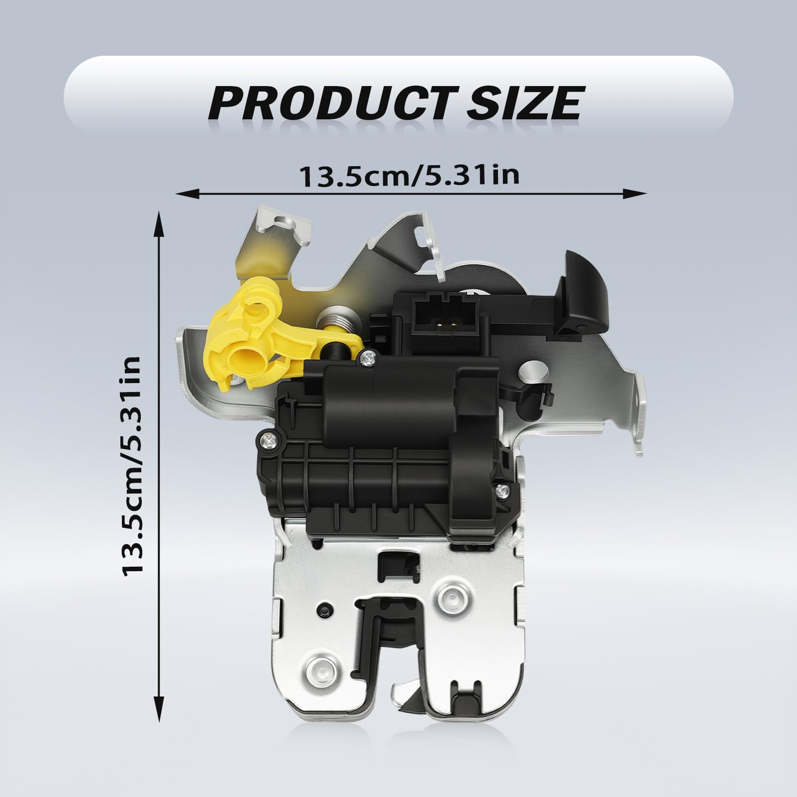 Cerradura de portón trasero con microinterruptor. Compatible con Passat, Superb, Kodiaq, Scala, Kamiq, Ateca, Leon, A3, S3, RS3, A4, S4, A5, S5, A6, S6, A8, S8, Q2, Q5, Q7, Q8, 3G0827506F 4M0827506B
