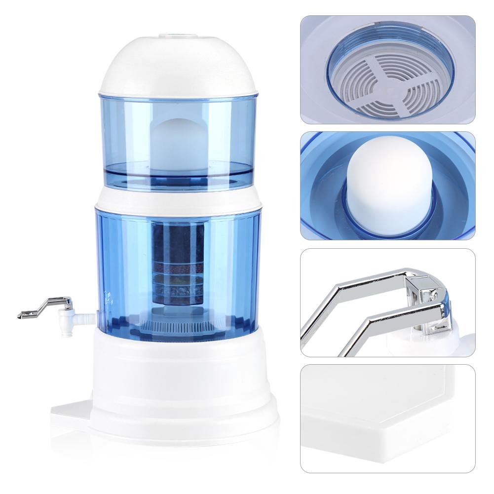 Cocoarm Destilador de Agua Purificador con Filtros para Agua Doméstica Jarra 16L