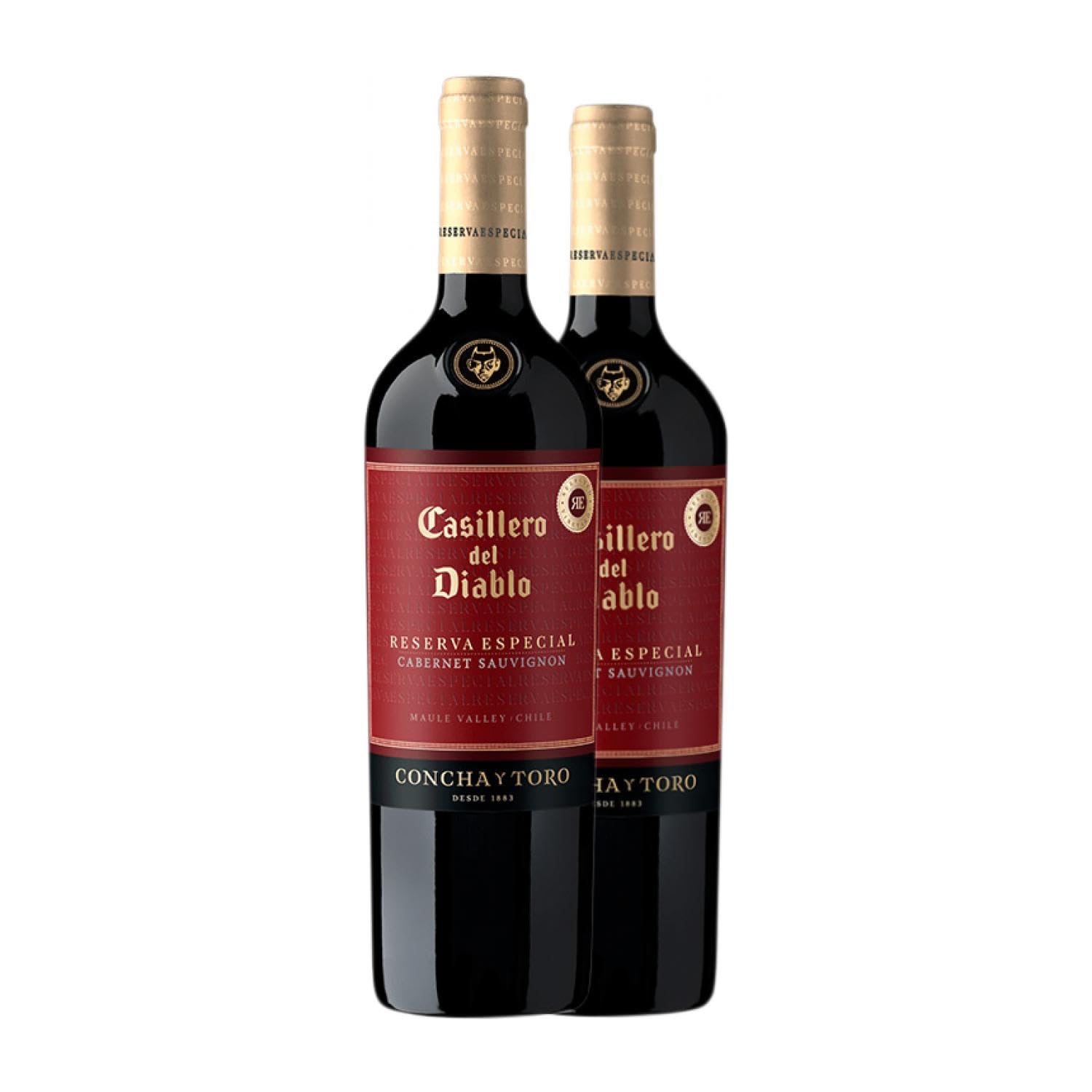 Concha y Toro Casillero del Diablo Especial Cabernet Sauvignon Valle del Maule Reserve 75 cl (Schachtel mit 2 Flaschen von 75 cl)