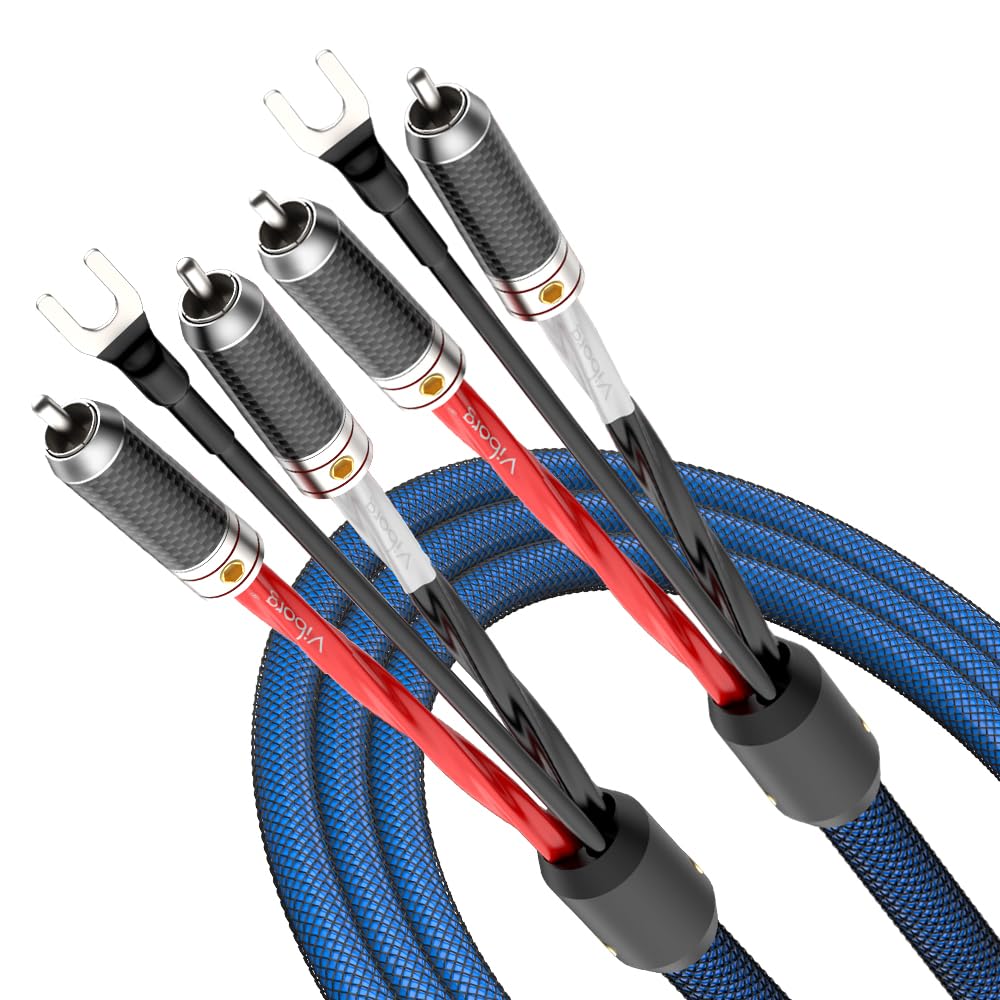 Viborg LC801 - Cable de interconexión de alta fidelidad RCA cable de audio dugital de gama alta (1 m-rca a rca)