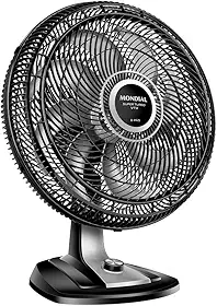 Ventilador 50cm Super Turbo 8 Pás, Mondial, Preto/Prata, 150W, 110V - VTX-50-8P