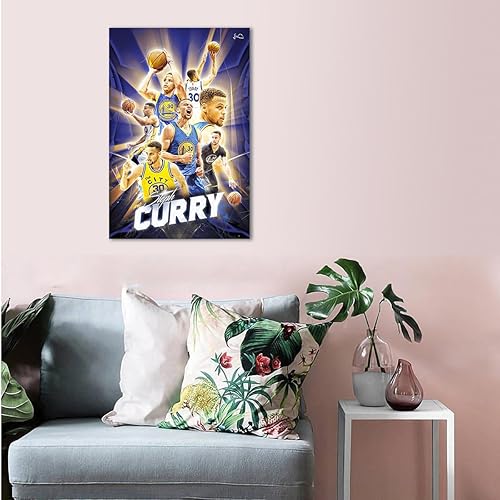 Miniatura 4 de ZEBE Póster impreso de Stephen Curry de Stephen Curry, superestrella del baloncesto Stephen Curry, póster de Golden State Warriors, gran regalo para