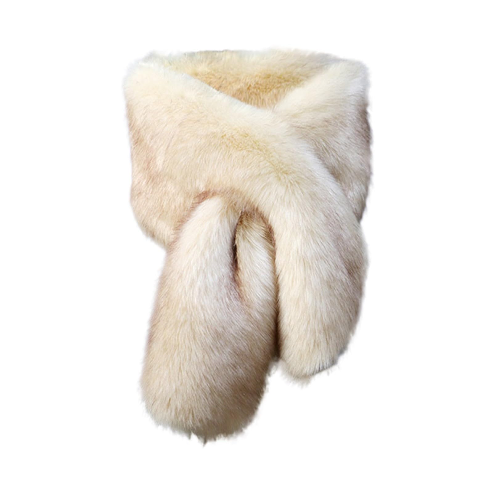 Generisch Sciarpa da donna con collo artificiale, sciarpa artificiale, fasciatoio, mantello da sera per cappotto invernale