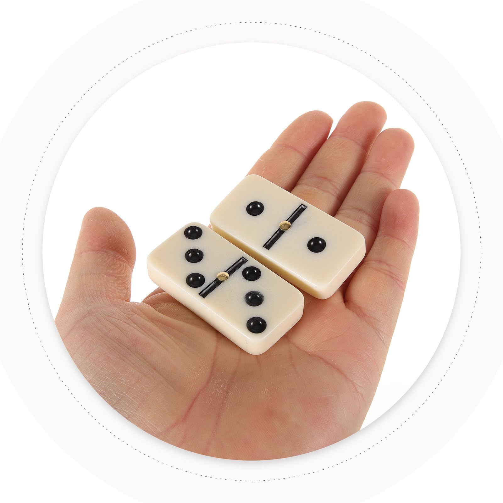 Domino Bois Vintage Jeu de Société Familial et Léger pour Apprentissage et Voyage Coffret Cadeau Authentique