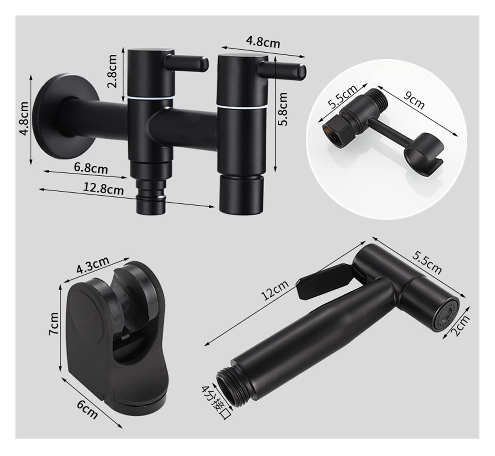Lavatrice Rubinetto Rubinetto Rubinetto in Acciaio Inox Rubinetto da Bagno Rubinetto Rubinetto Singolo Freddo Rubinetto Rubinetto Nero Miscelatore Nero Piccolo Rubinetto(Style 6)