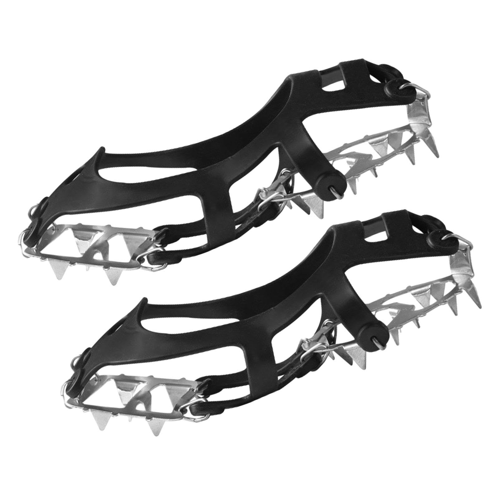 Schuhspikes, langlebig, rutschfest, für Laufen, Outdoor-Aktivitäten, Wandern, M 34 bis 40, Schwarz, Größe 34-40