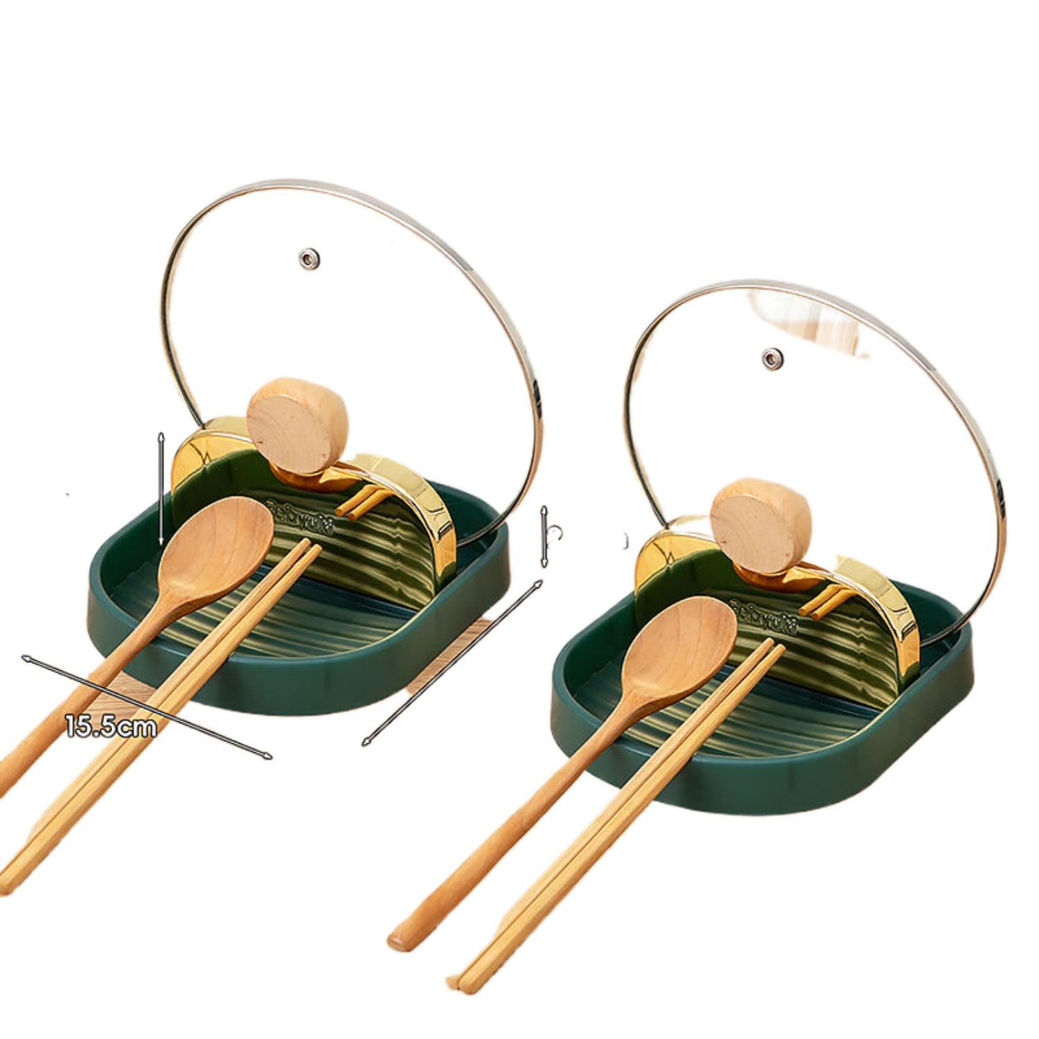 Repose couvercle plan de travail anti salissure pliable x2