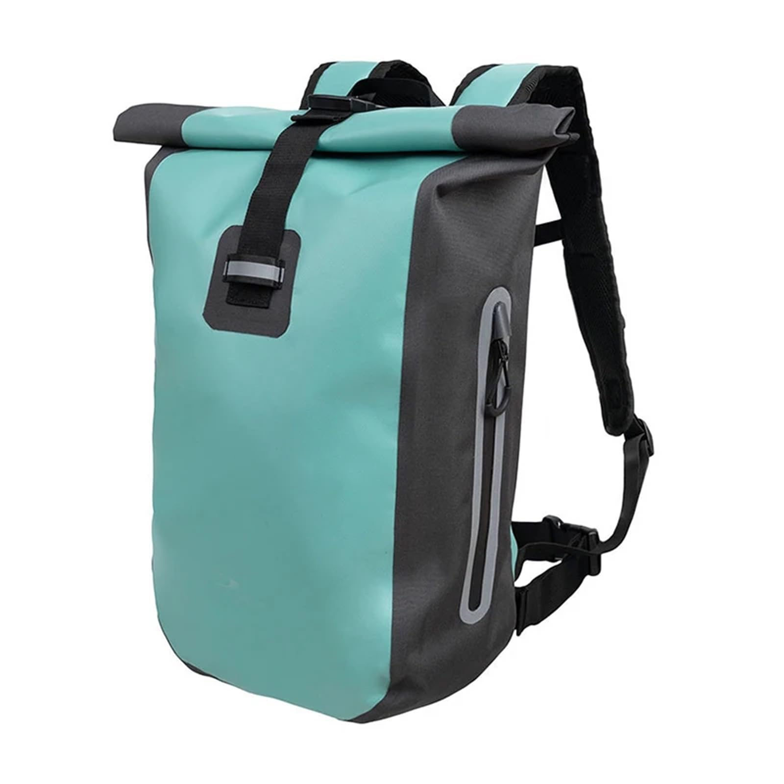 Wasserfester Packsack 20L wasserdichte Tasche PVC River Trekking Rucksack Outdoor Abenteuer Strand Ausrüstung Rafting Creek Schwimmen Sport Drybag hermetische(Light Green)