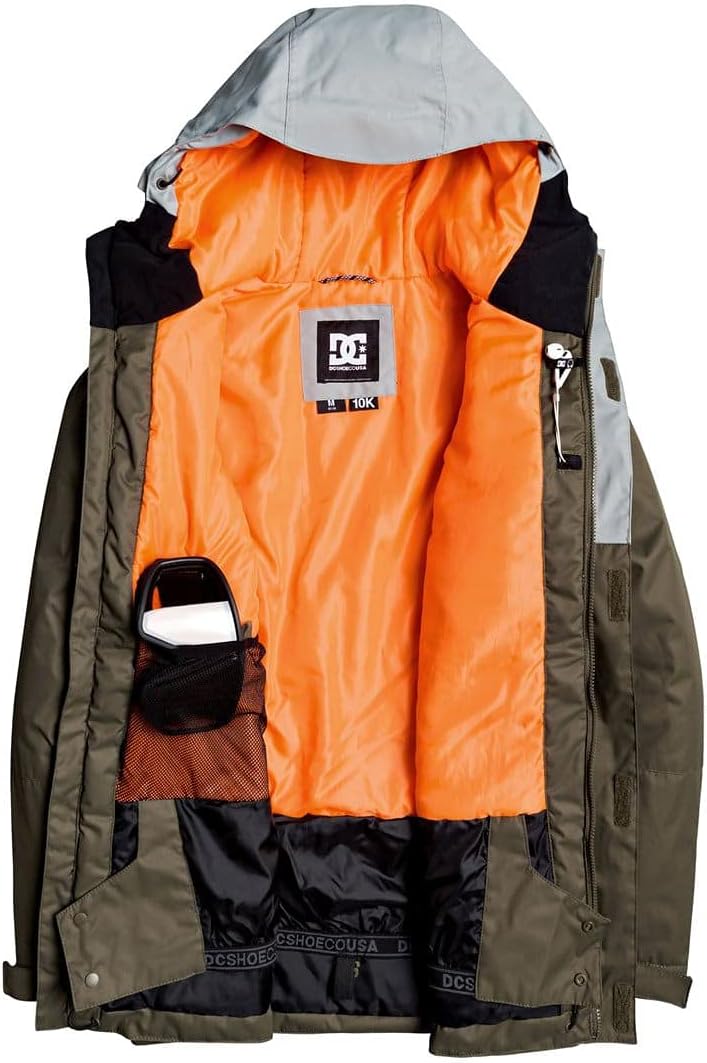 DC Defy Snowboard Jacket Mens Sz S Neutral Grey