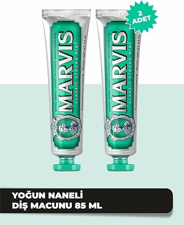 Marvis Classic Strong Mint Yoğun Naneli Diş Macunu 85 ML x 3 Adet Avantajlı Set