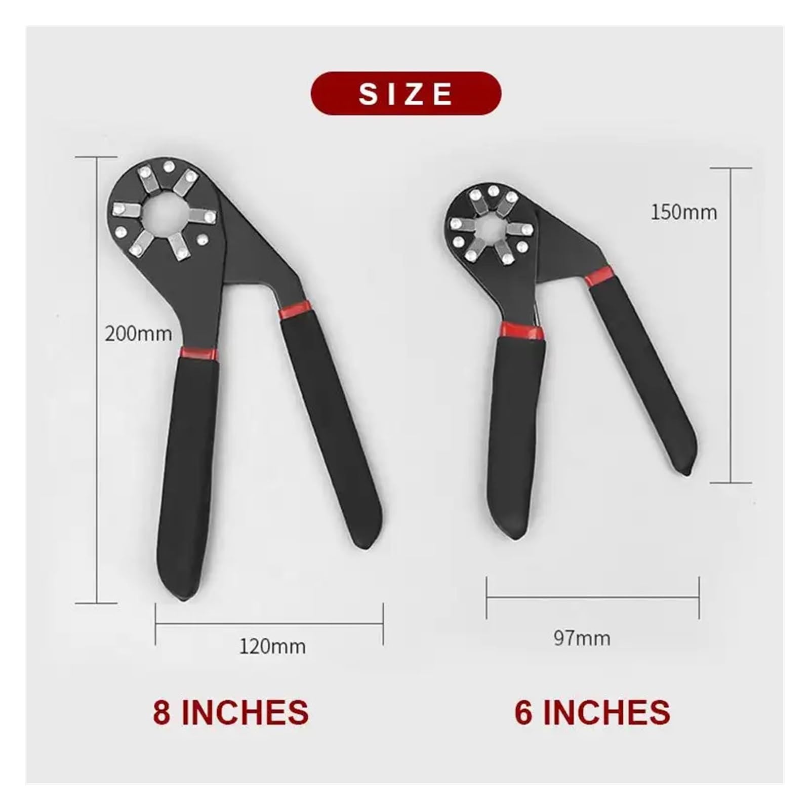 Amazon | スパナセット 調整可能な六角レンチ 1個 6インチ/ 8