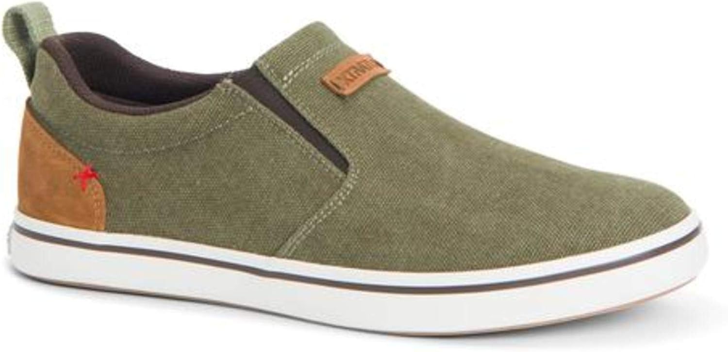 XTRATUF Men's Canvas Sharkbyte Deck Shoe Burnt Olive (XSB-300), 8.5 : Clothing, Shoes & Jewelry