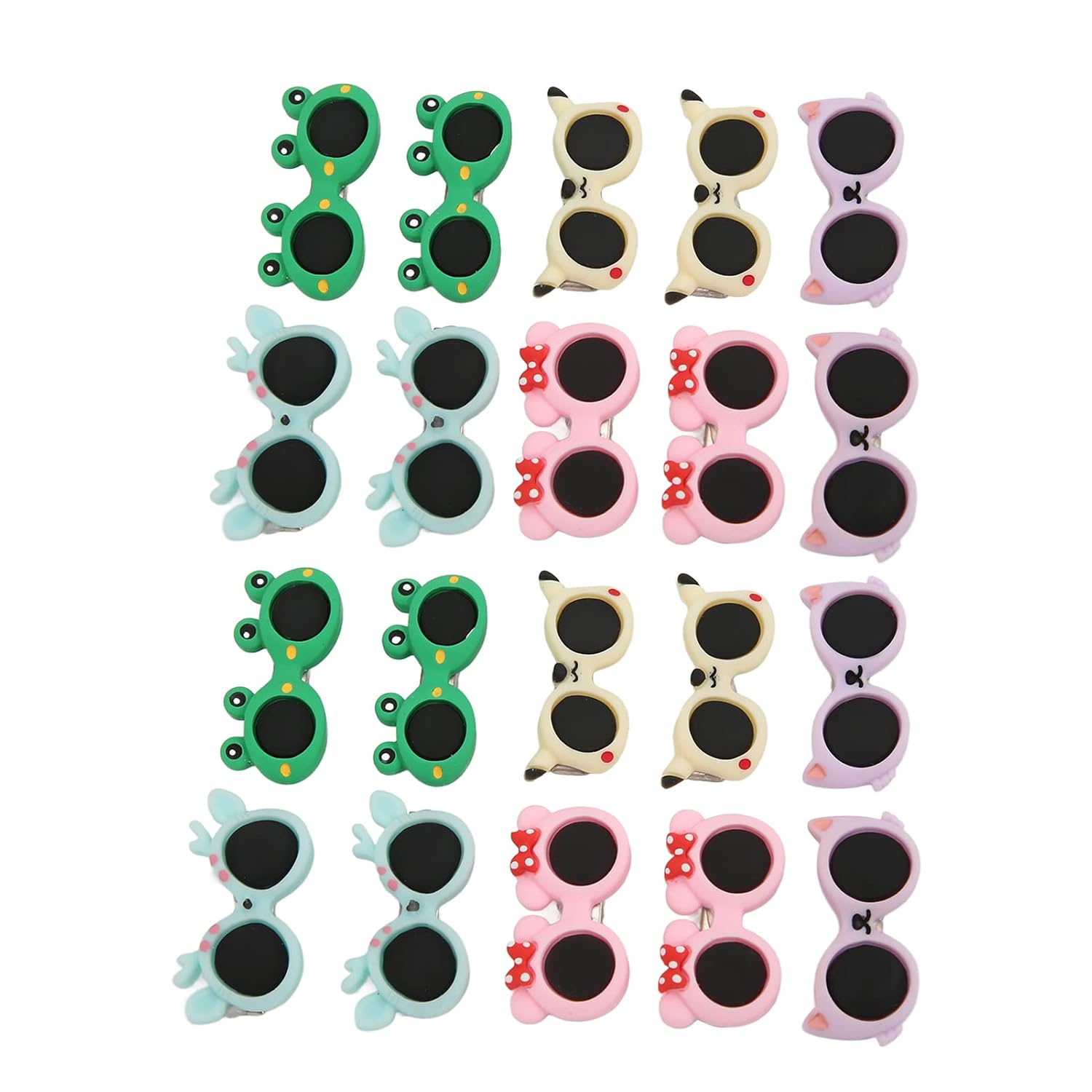 AYNEFY Pet Hair Clips Dog Apparel Sweet Hair Accessories For Dogs Cats Rabbits With 20Pcs Colorful Bows For Pet Parties Weddings Clips Fashionable Design Cute Dogs