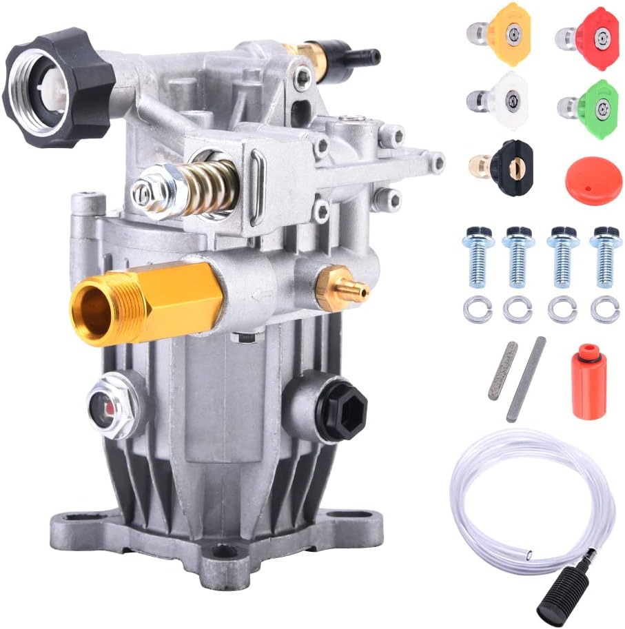 3/4'' Shaft Horizontal Pressure Washer Pump, 3000 PSI2.5 GPM Power