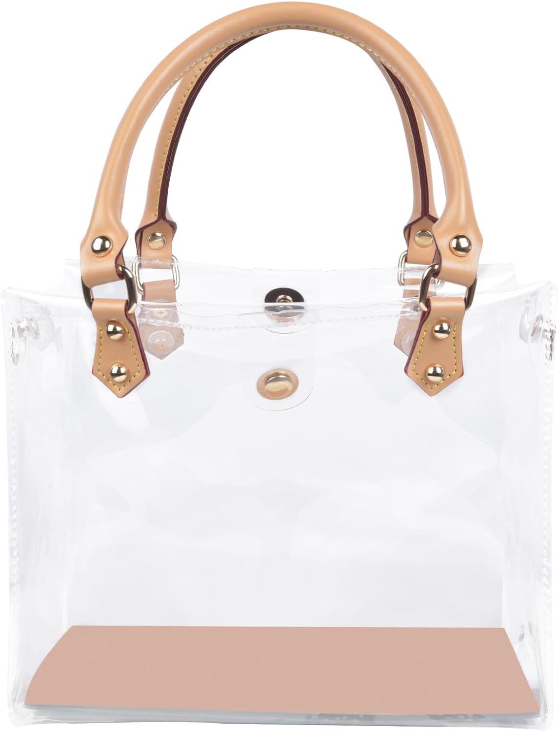 tusoo Clear TPU DIY Tote Bag Handbag Making Kit Handmade Gift Bags for Women, Handbag Tool Set Birthday Holiday Bag Making Kit (Clear-A)