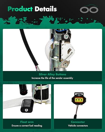 Miniatura 3 de SCITOO Compatible con bomba de combustible E2296S Montaje eléctrico de alto rendimiento para Mercury Mountaineer ford Explorer Sport Trac