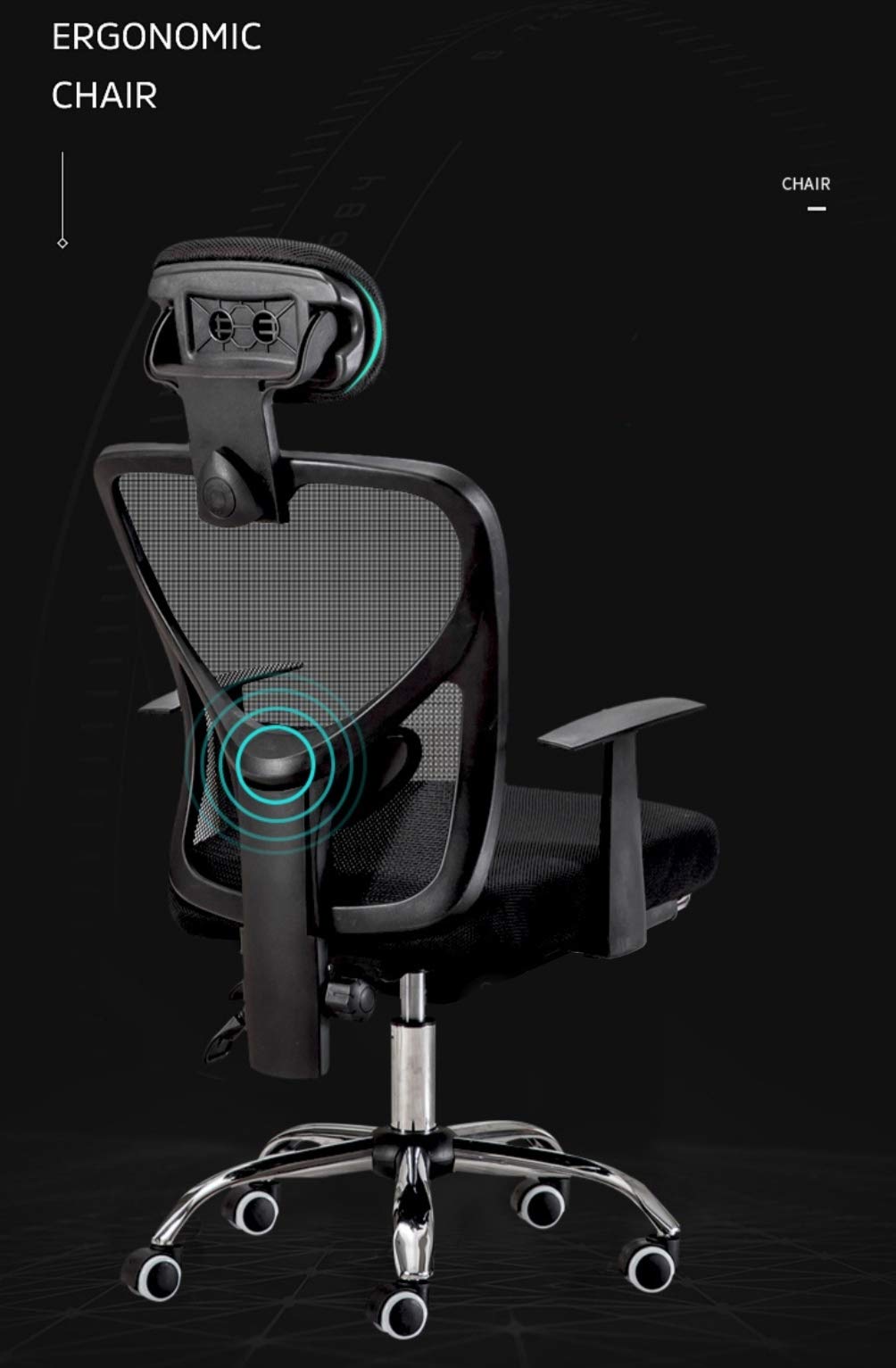Buy Hoomek High Back Reclining Ergonomic Chair with Hydraulic Height