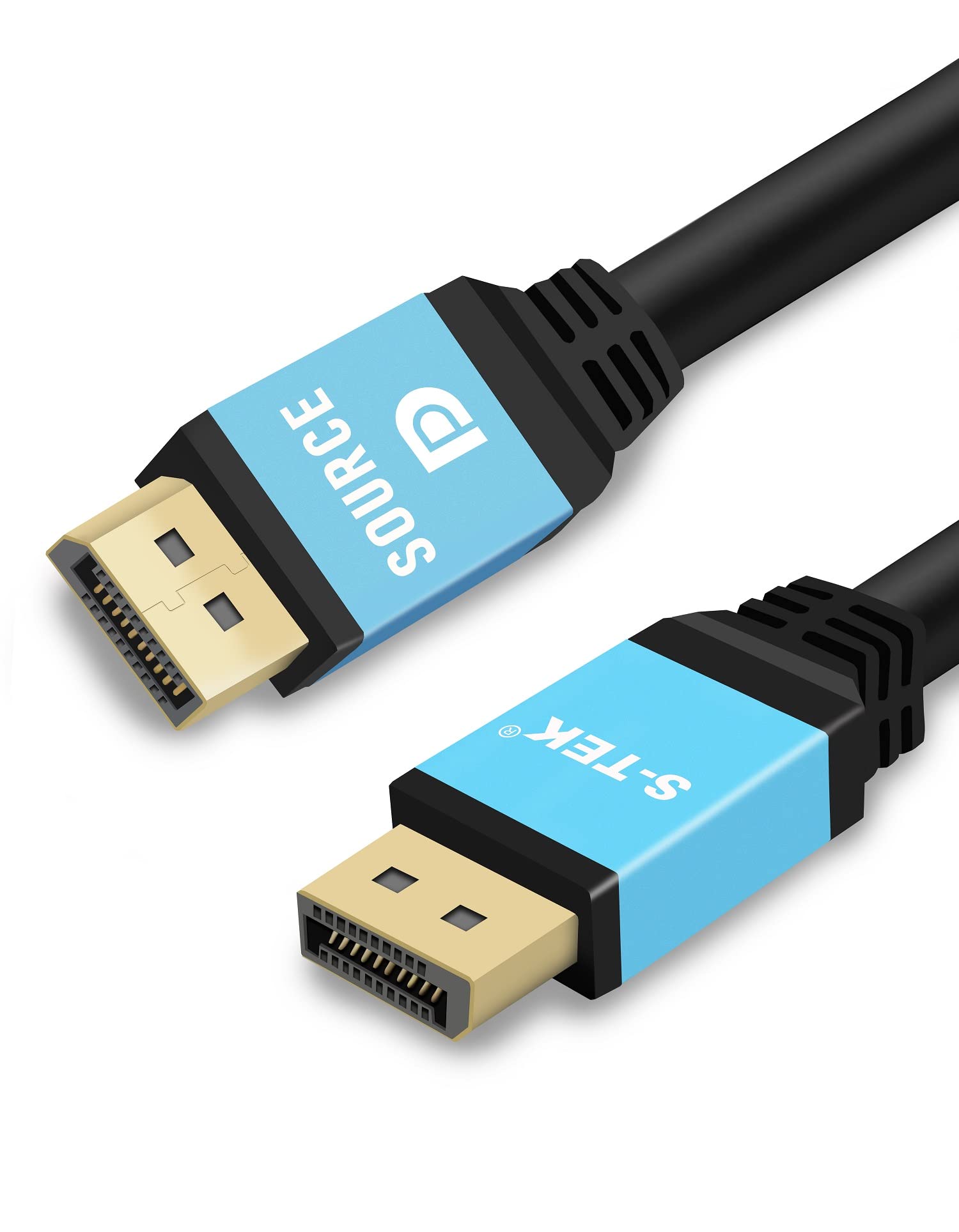 S-TEK 8K DisplayPort Ultra HD Cable [3M/10 Ft.] DP Cable Male to Male, Supports 7680x4320 Resolution, (8K @ 60 Hz, 4K @144 Hz, 2K 165 Hz) HDP DSC 1.2 HDCP for Gaming Laptop Monitor