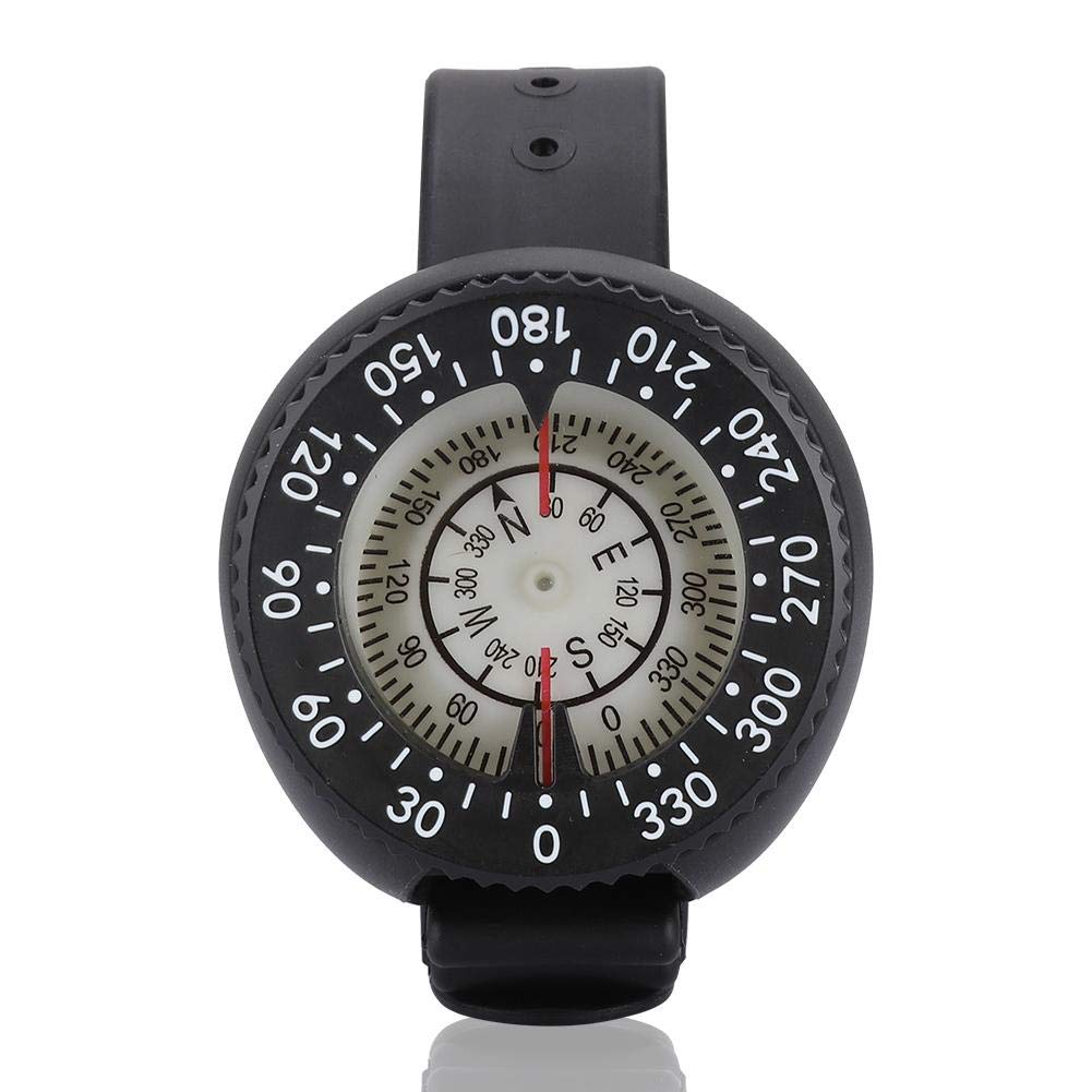 Reloj de brújula: reloj de buceo impermeable del hemisferio norte con visión nocturna, pulsera de buceo con brújula para exteriores