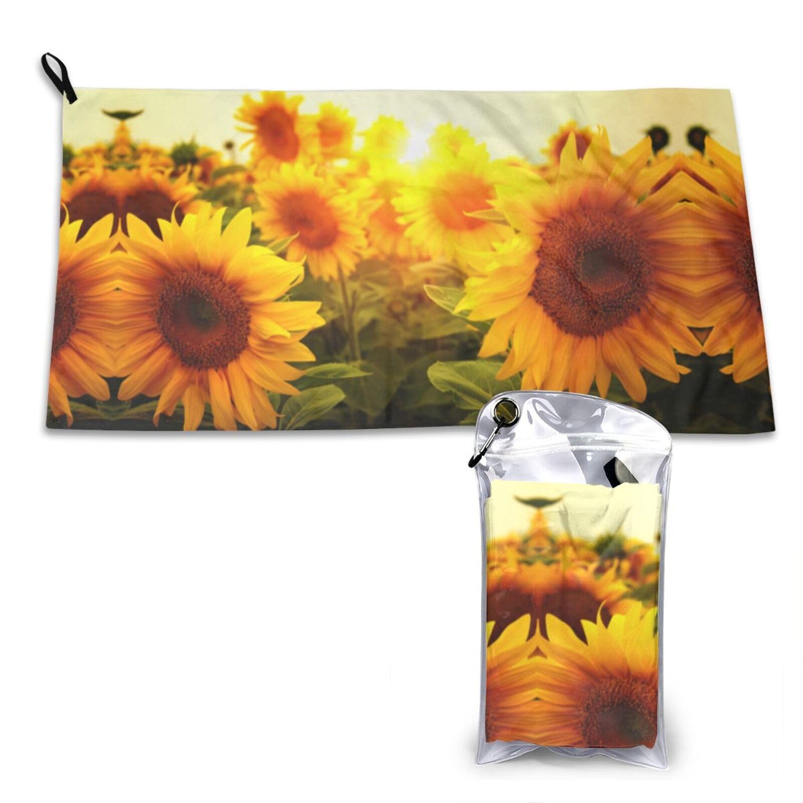 Sunflower Print Cooling Towel, Gym Towel,Cooling Towels For Neck, Soft Breathable Travel Cool Towel,Sports Towels For Gym,Camping